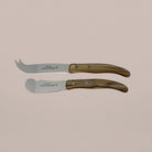 Goodee-Claude Dozorme-2-Piece Butter & Cheese Knife Set - Cappuccino - Color - Cappuccino