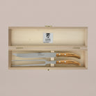 Goodee-Claude Dozorme-2-Piece Carving Knife Set - Olive Wood - Color - Olive Wood