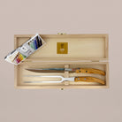 Goodee-Claude Dozorme-2-Piece Carving Knife Set - Olive Wood - Color - Olive Wood