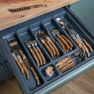 Goodee-Claude Dozorme-6-Piece Steak Knife Set - Olive Wood - Color - Olive Wood
