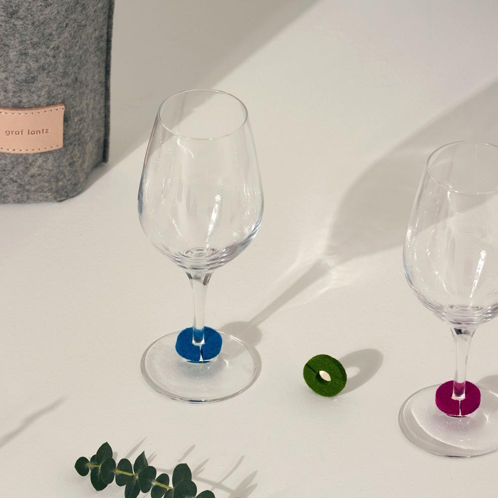 Goodee-Graf Lantz-Wine-O's Round Glass Markers