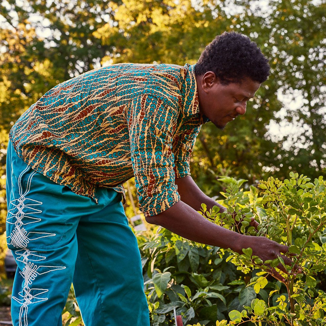 Goodee with Hamidou Horticulture, a Montreal-based grower and educator celebrated for his work preserving food traditions through the cultivation of heritage plants and vegetables.