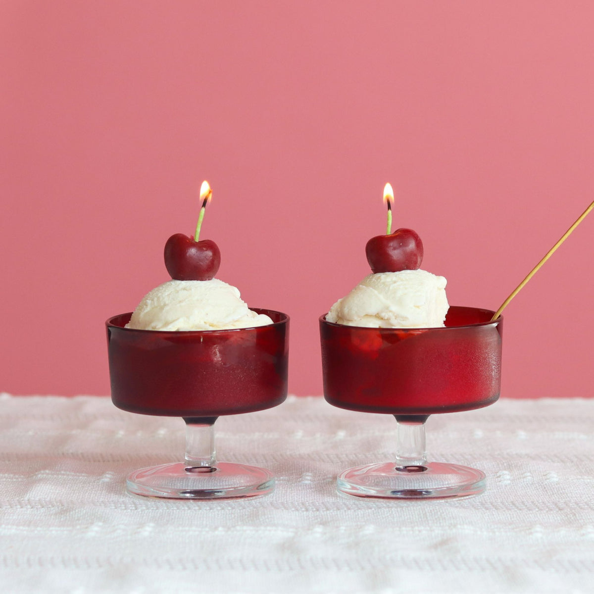Goodee-Happy Organics-Cherry Birthday Candles - Set of 10