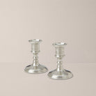 Goodee-MATCH- Prato Pewter Candlesticks - Set of 2