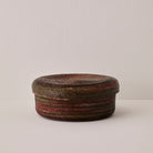 Goodee-Makaua-Round Woven Lidded Basket - Exclusive - Color - Zebra Mulberry