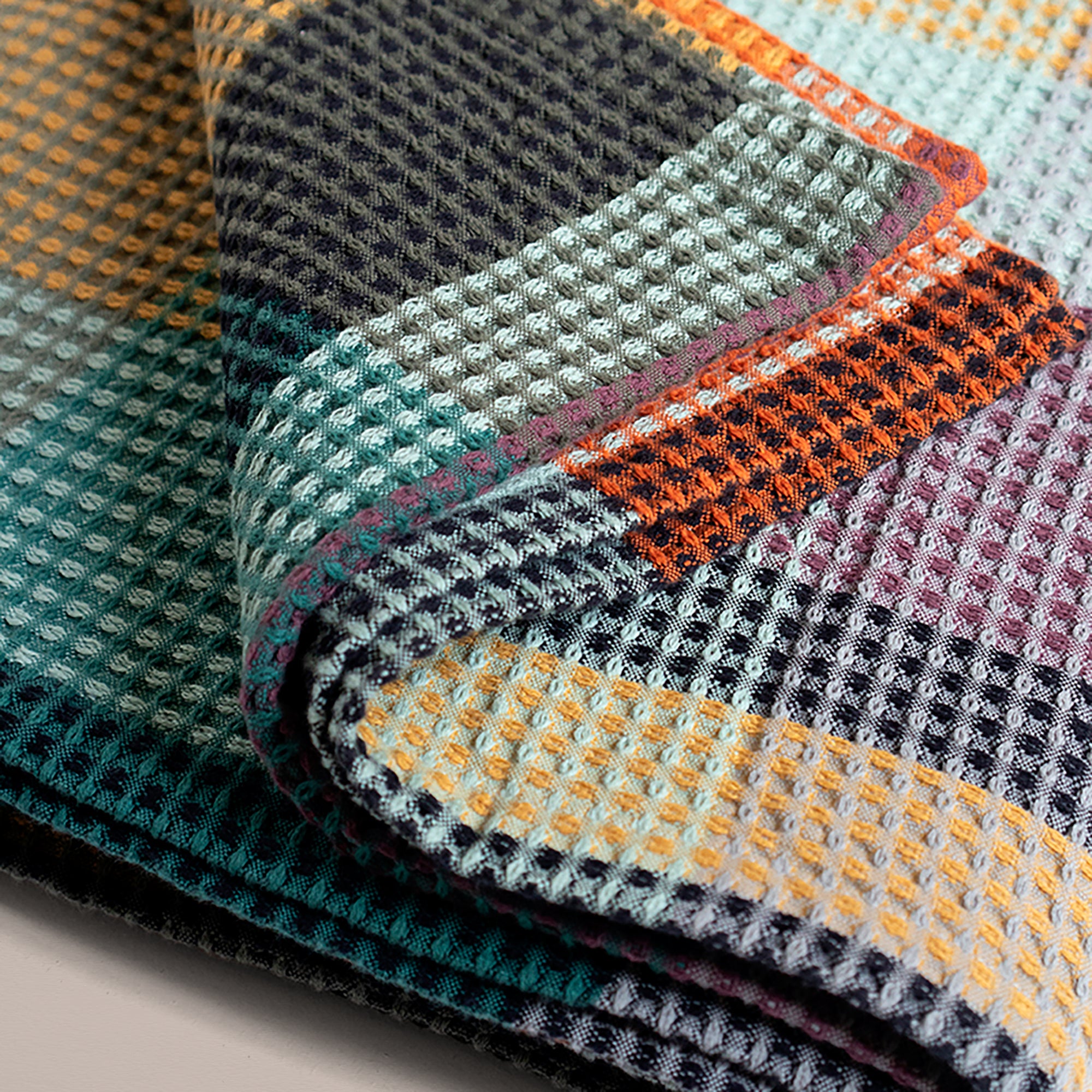 Goodee-Mungo-Vrou-Vrou Woven Cotton Blanket - Cypress - Color - Cypress