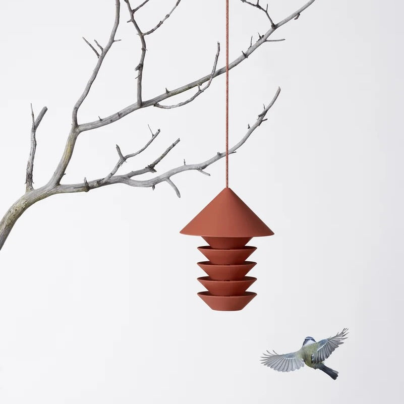 Goodee-Pidät-Silo Bird Feeder - Color - Terracotta