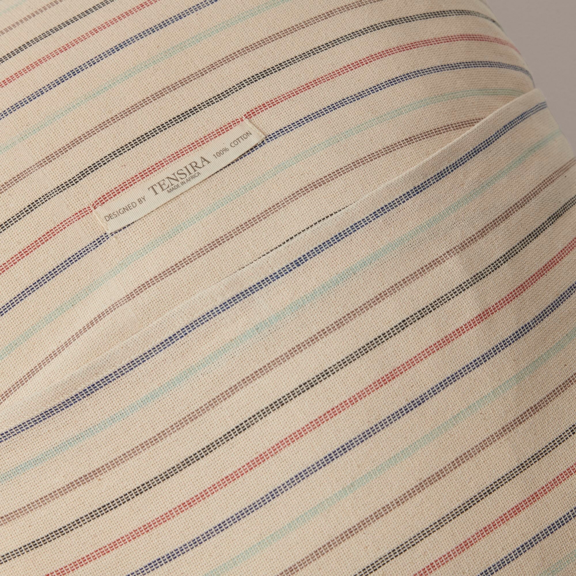 Goodee-Tensira-Cotton Cushion Cover - Color - Multicolor Stripe
