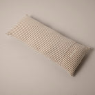 Goodee-Tensira-Kapok Lumbar Cushion - Color - Chocolate & Off-White Stripe