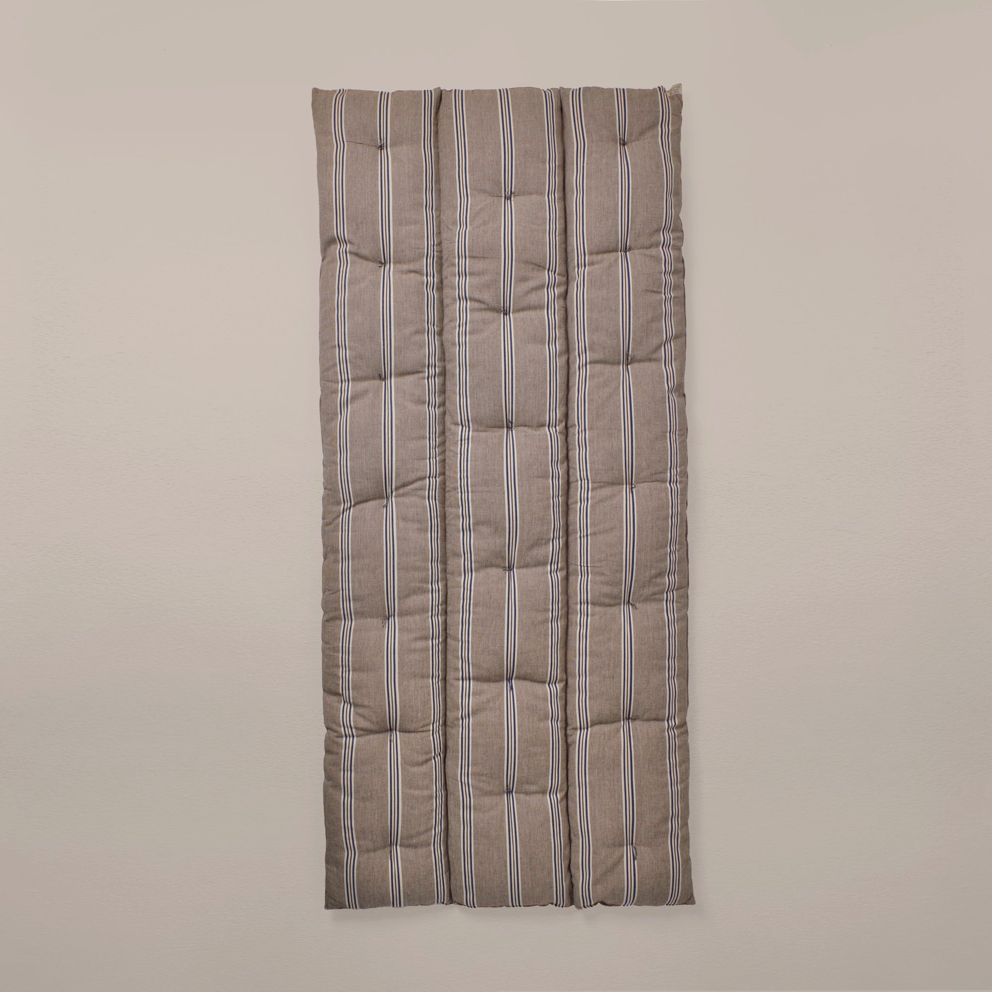 Goodee-Tensira-Kapok Mattress Topper - Large - Color - Chocolate & Navy Stripe