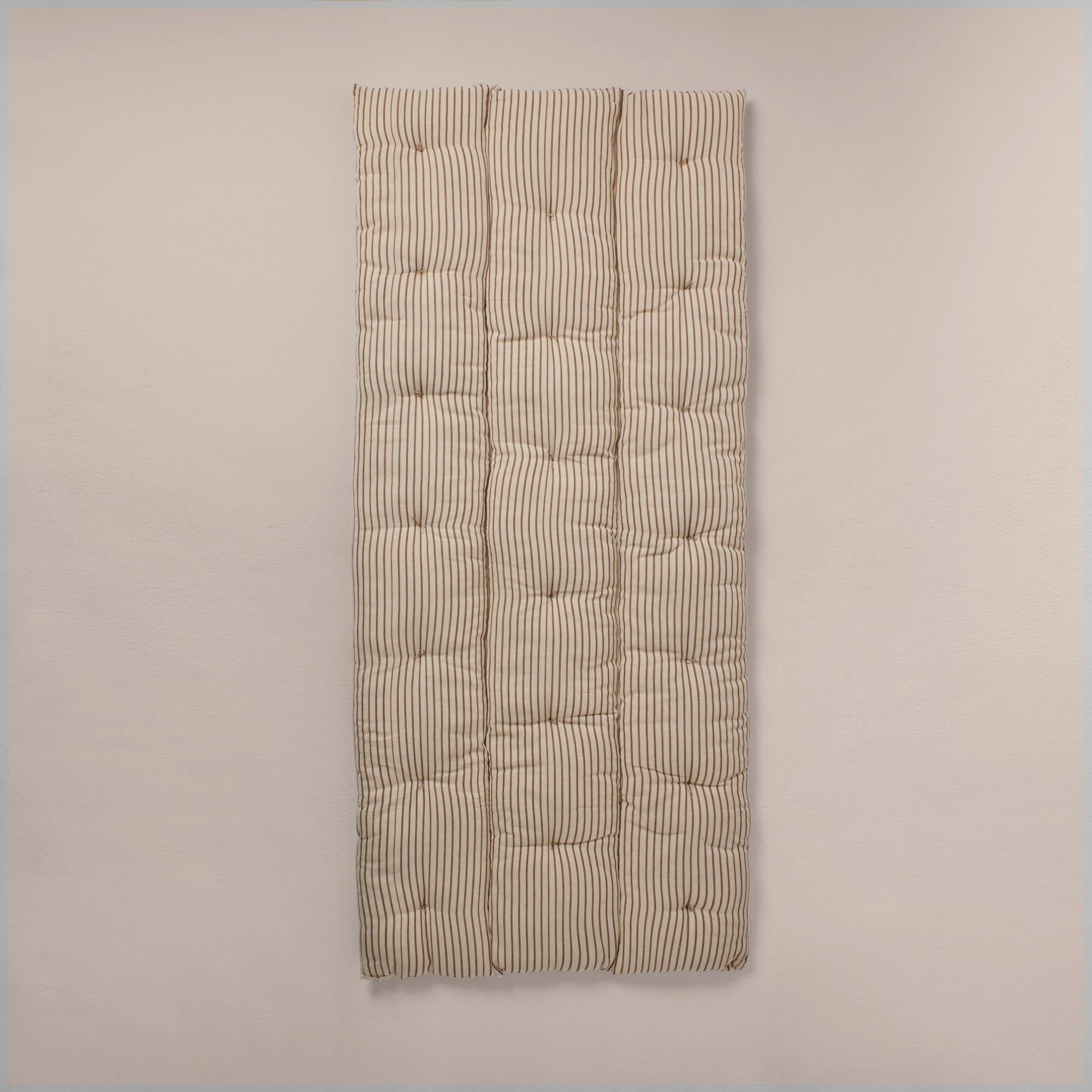 Goodee-Tensira-Kapok Mattress Topper - Large - Color - Chocolate & Off-White Stripe