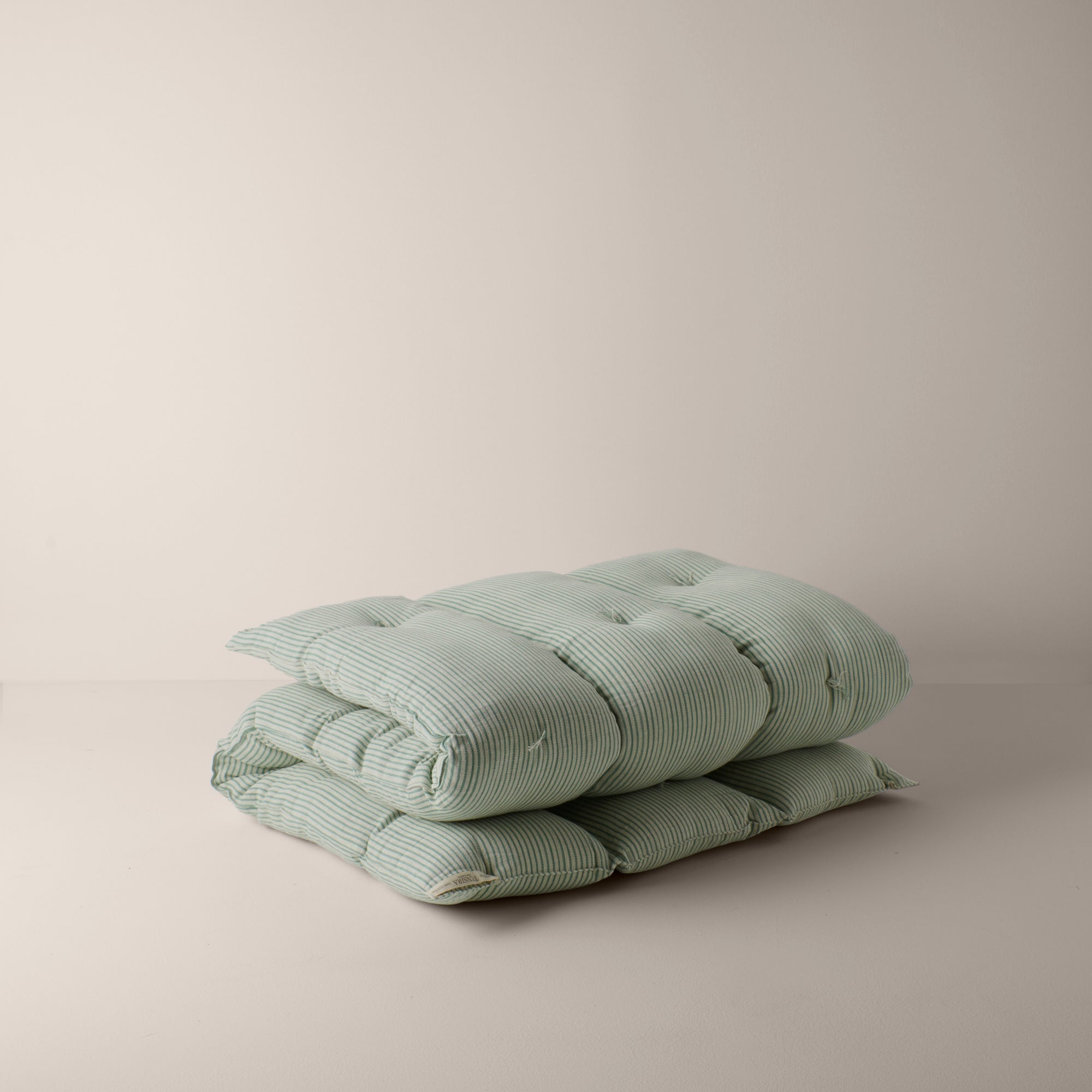 Goodee-Tensira-Kapok Mattress Topper - Small - Color - Olive Marinière