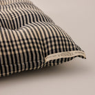 Goodee-Tensira-Chair Cushion - Color - Black/Off White Tartan