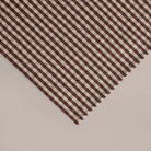 Goodee-Tensira-Hand-Dyed Cotton Napkins - Set of 4 - Color - Chocolate Gingham/Ecru