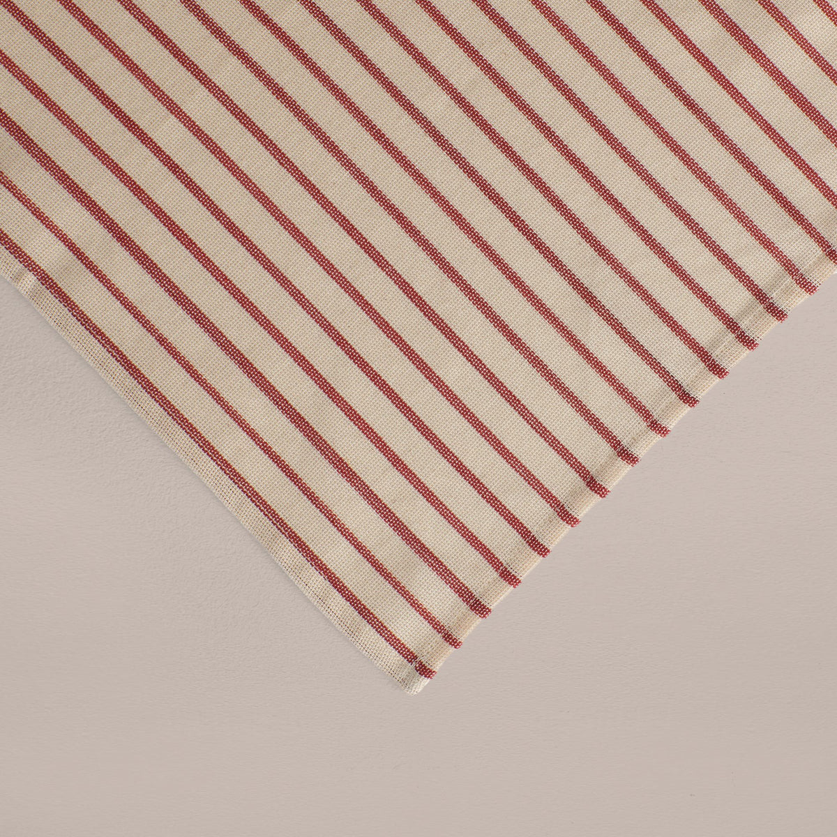 Goodee-Tensira-Hand-Dyed Cotton Placemats - Set of 4 - Color - Muted Red/Ecru