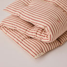 Goodee-Tensira-Kapok Foldable Lounge Cushion - Color - Muted Red/Ecru