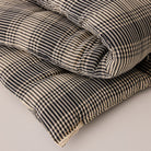 Goodee-Tensira-Kapok Foldable Lounge Cushion - Color - Black/Off White Tartan