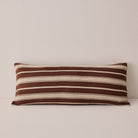 Goodee-Tensira-Kapok Lumbar Cushion - Color - Chocolate Brown/Ecru