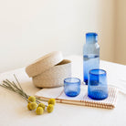 Goodee-Volverde-Bedside Glass Carafe with Lid - Color - Cobalt Blue