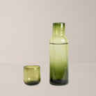Goodee-Volverde-Bedside Glass Carafe with Lid - Color - Olive