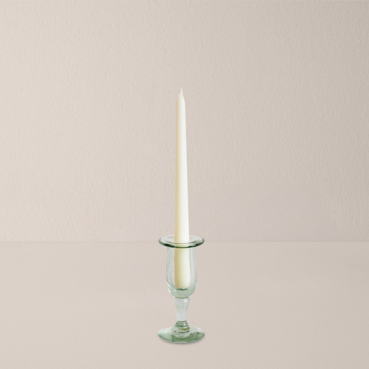 Goodee-Volverde-Glass Petal Taper Candleholder - Small