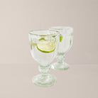 Goodee-Volverde-Petal Stemmed Wine Glass - Set of 2 - Color - Clear