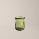 Goodee-Volverde-Glass Petal Hurricane Candle Lantern - Color - Olive