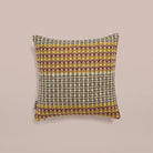 Goodee-Wallace Sewell-Shetland Wool Ripple Cushion Cover - Yosemite - Color - Maroon Zig Zag