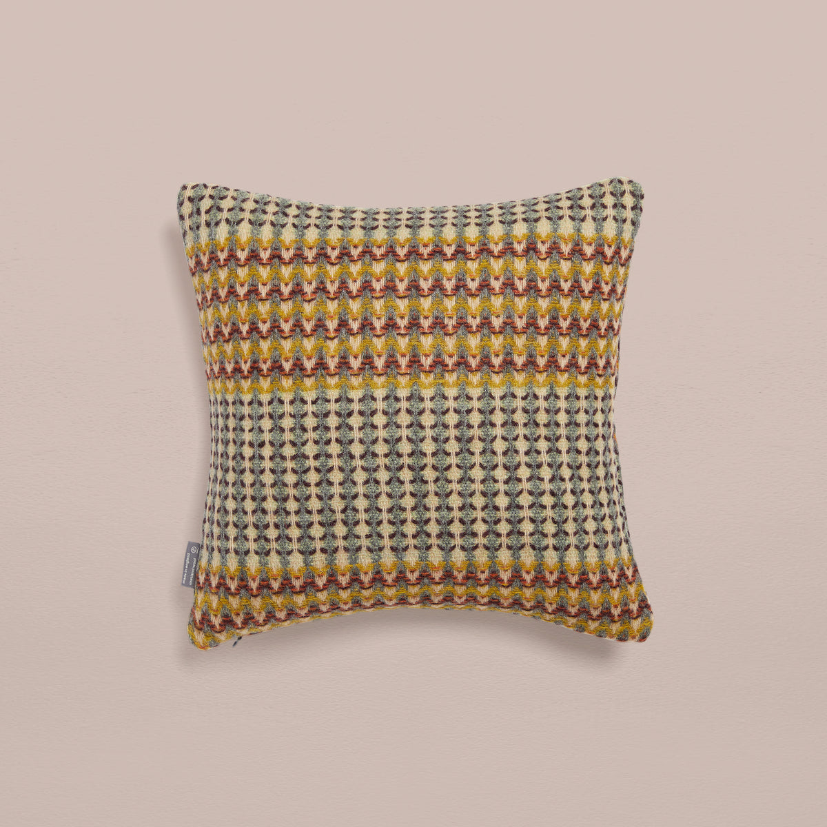 Goodee-Wallace Sewell-Shetland Wool Ripple Cushion Cover - Yosemite - Color - Amber Zig Zag
