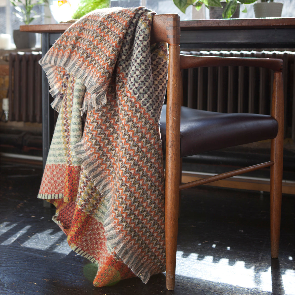 Goodee-Wallace Sewell-Shetland Wool Ripple Throw - Yosemite - Color - Yosemite