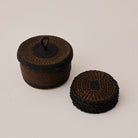 Goodee-Baba Tree-Coasters & Holder - Set of 6 - Exclusive - Color - Navy/Fig