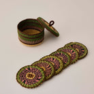 Goodee-Baba Tree-Coasters & Holder - Set of 6 - Exclusive - Color - Green/Brown