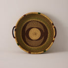 Goodee-Baba Tree-Large Woven Tray Wall Decor - Color - Brown & Green