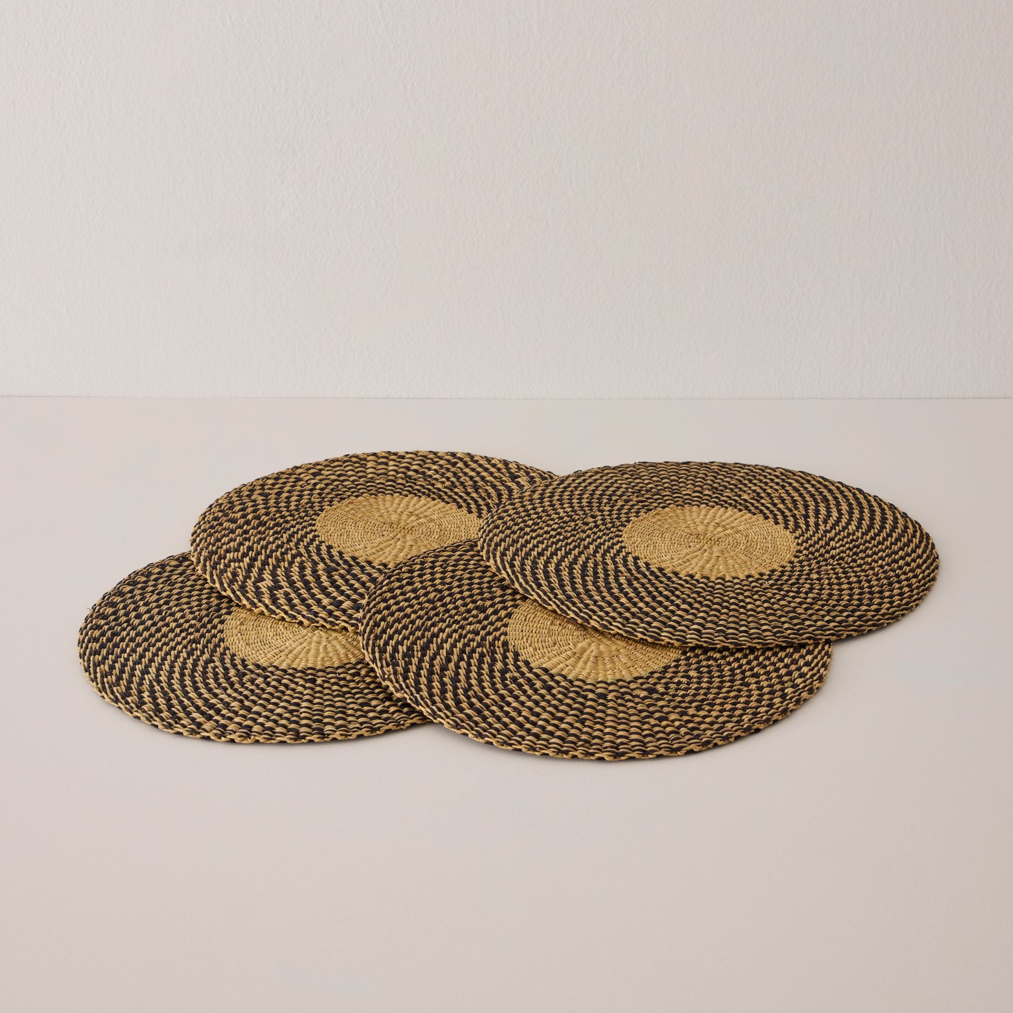 Goodee-Baba Tree-Placemats - Set of 4 - Color - Black & Natural