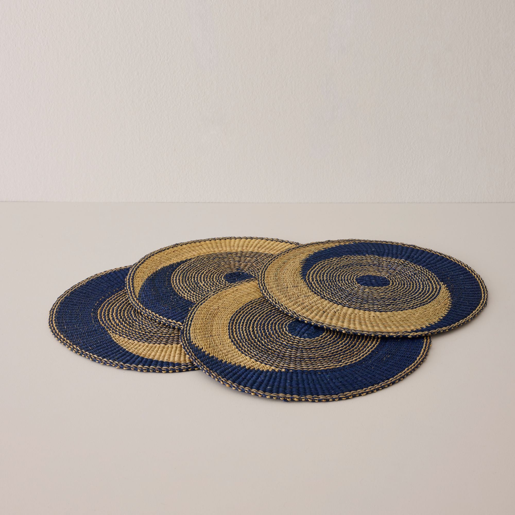 Goodee-Baba Tree-Placemats - Set of 4 - Color - Navy & Natural