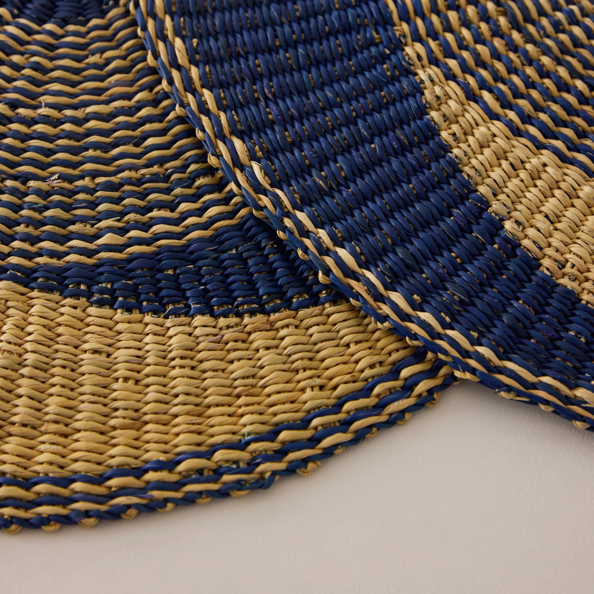 Goodee-Baba Tree-Placemats - Set of 4 - Color - Navy & Natural