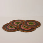 Goodee-Baba Tree-Placemats - Set of 4 - Color - Orange & Pink