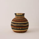 Goodee-Baba Tree-Small Jemima Decor Basket - Color - Orange, Brown & Navy