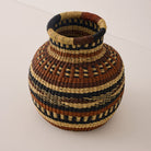 Goodee-Baba Tree-Small Jemima Decor Basket - Color - Orange, Brown & Navy