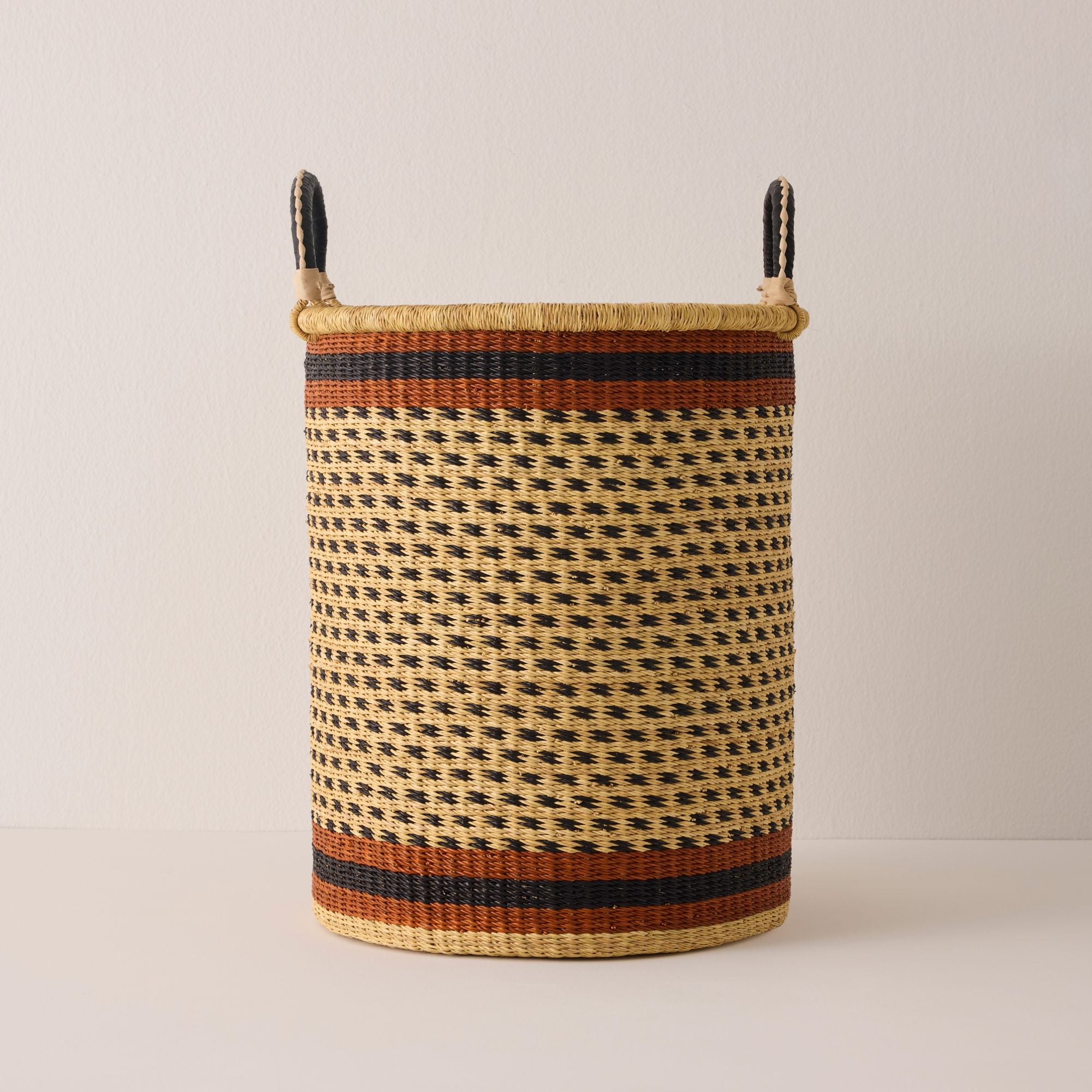 Goodee-Baba Tree-Tall Storage Basket - Exclusive - Color - Navy Stripe