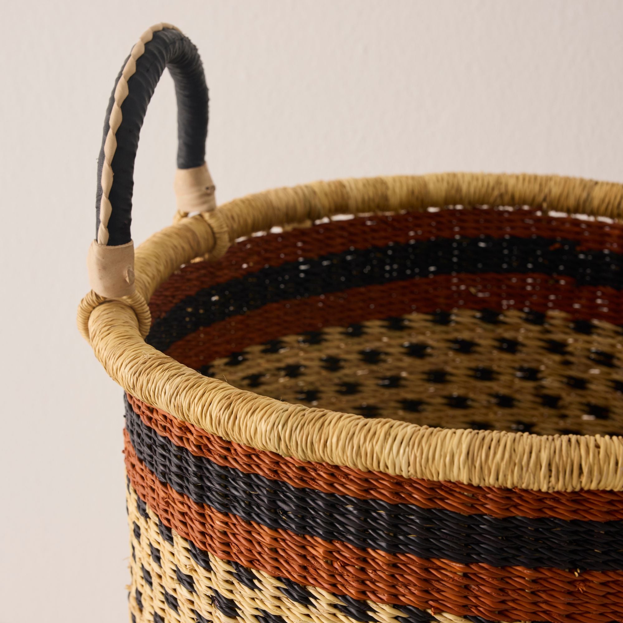 Goodee-Baba Tree-Tall Storage Basket - Exclusive - Color - Navy Stripe