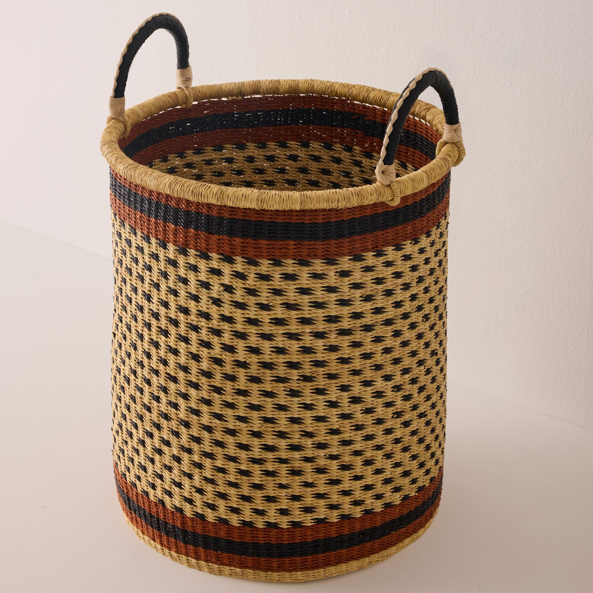 Goodee-Baba Tree-Tall Storage Basket - Exclusive - Color - Navy Stripe