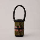 Goodee-Baba Tree-Wine Bottle Basket - Exclusive - Color - Navy/Olive/Pink
