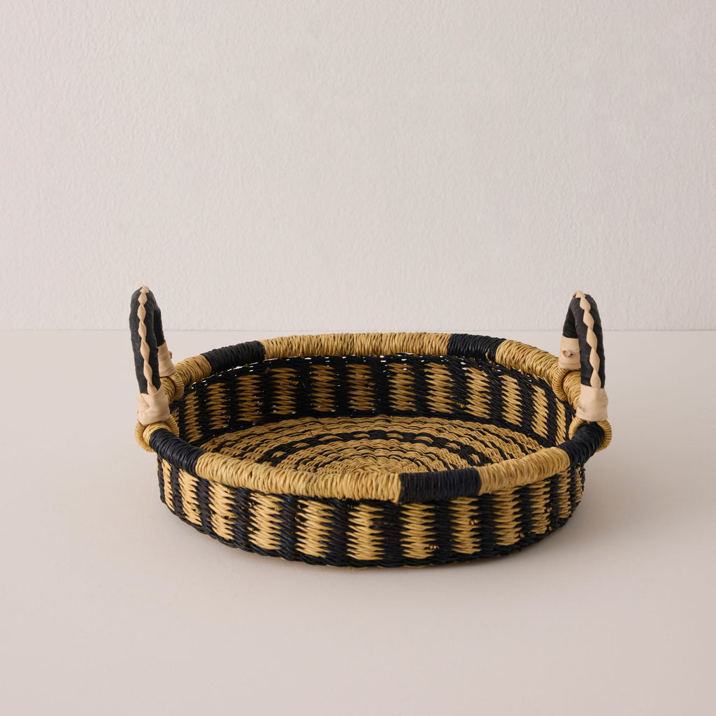 GoodeeBaba Tree Plateau Tissé - Exclusif - Couleur - Noir & Naturel