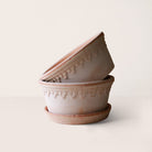 Goodee-Bergs Potter-Copenhagen Ø21 Low Planter & Saucer - Color - Raw Rosa