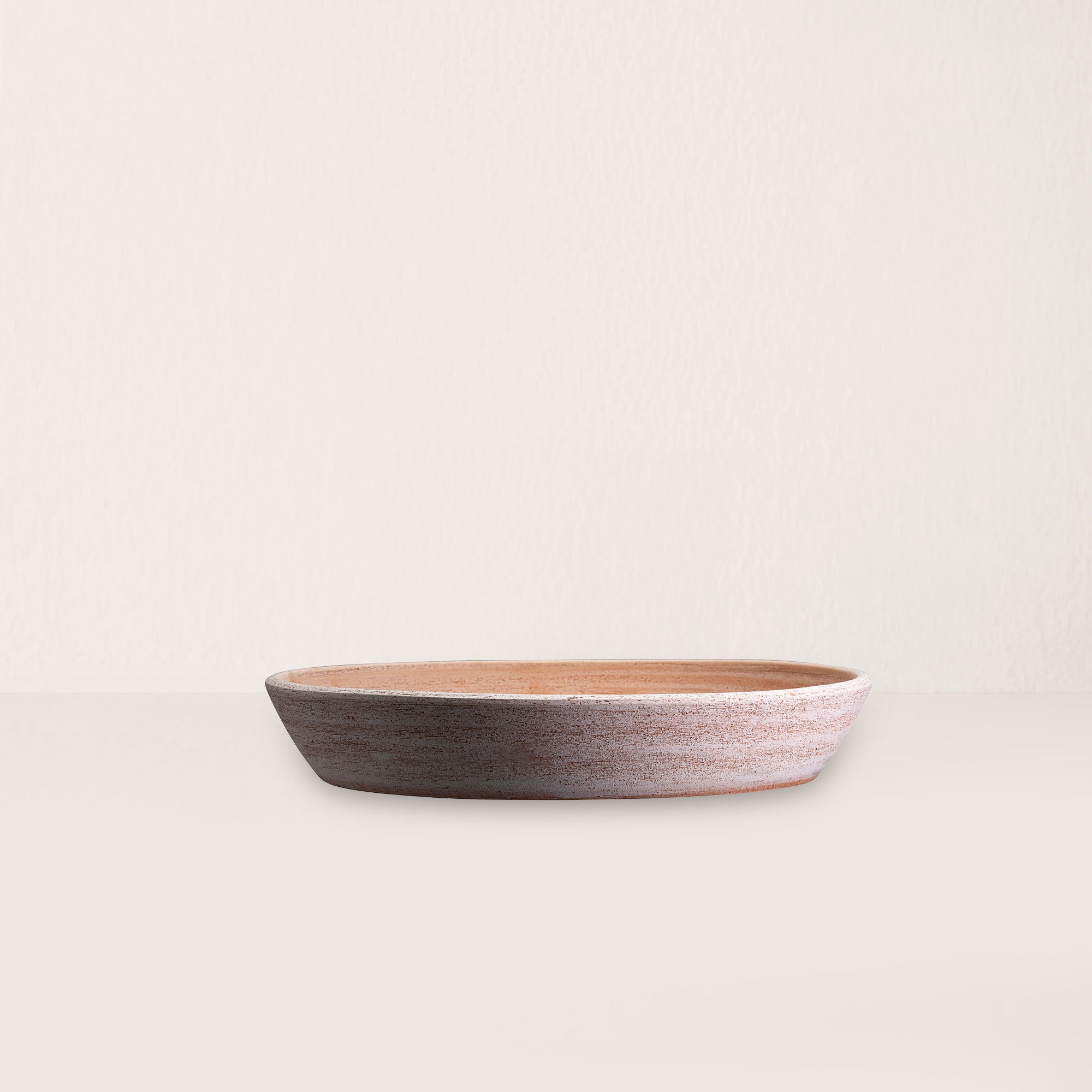 Goodee-Bergs Potter-Copenhagen Ø21 Low Planter & Saucer - Color - Raw Rosa