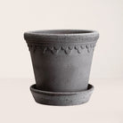 Goodee-Bergs Potter-Copenhagen Ø30 Planter & Saucer - Color - Raw Grey