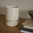 Goodee-Bergs Potter-Hoff Ø14 Planter & Saucer Gift Set - Color - Sandstone Glazed