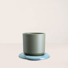 Goodee-Bergs Potter-Lily Ø14 Saucer & Planter - Color - Misty Blue Glazed
