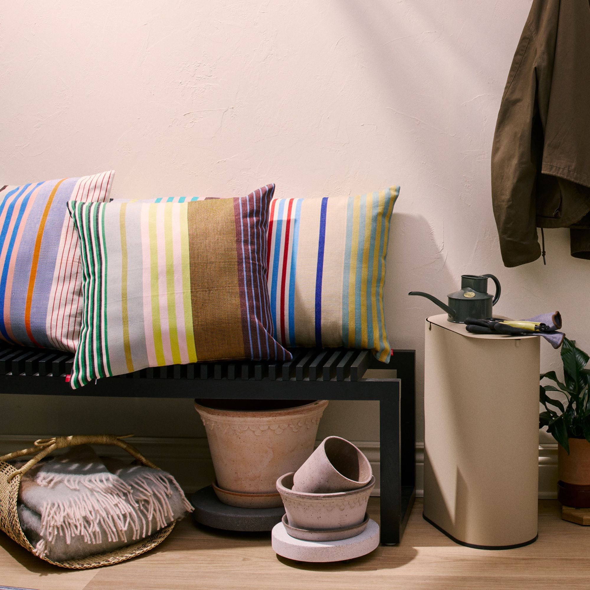 Goodee-Ferm Living-Enkel Waste Bin-5 Gallon - Color - Cashmere